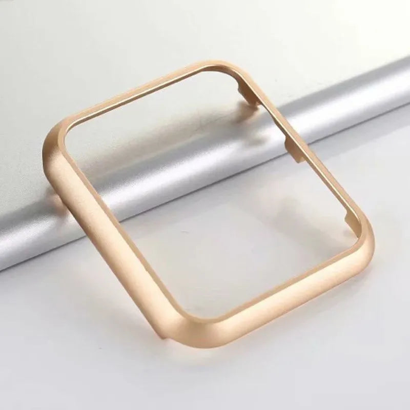 Aluminum Cover For Apple Watch Bumper Case 42mm 38mm 40mm 44mm Shell For iwatch Series 7 6 5 4 3 2 1 Metal Frame Protective Case