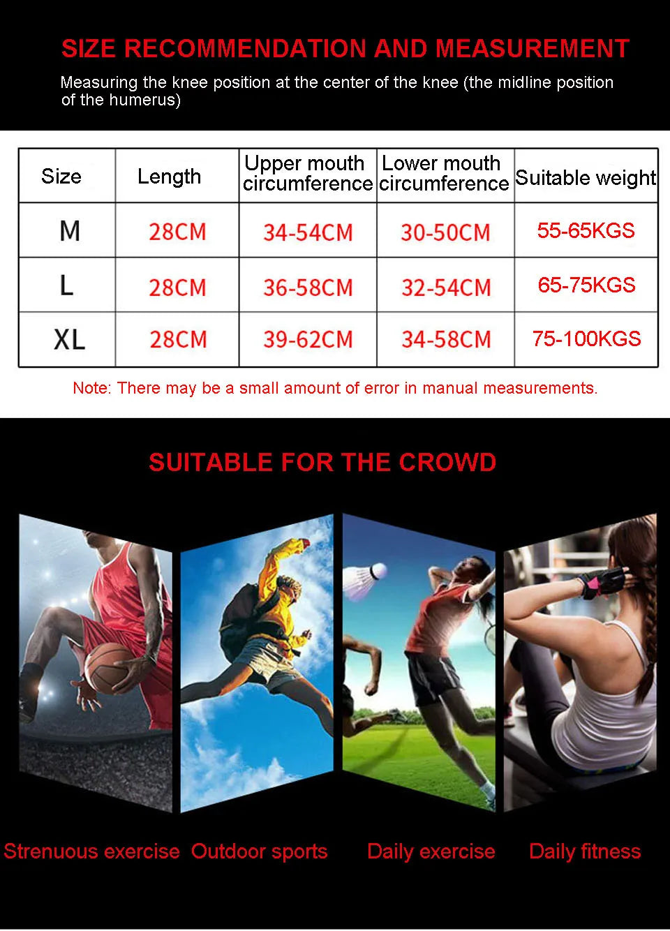 1Pc Nylon Elastic Sports Knee Pads Breathable Knee Support Brace Running Fitness Hiking Cycling Knee Protector silicone pad