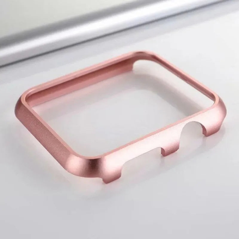 Aluminum Cover For Apple Watch Bumper Case 42mm 38mm 40mm 44mm Shell For iwatch Series 7 6 5 4 3 2 1 Metal Frame Protective Case